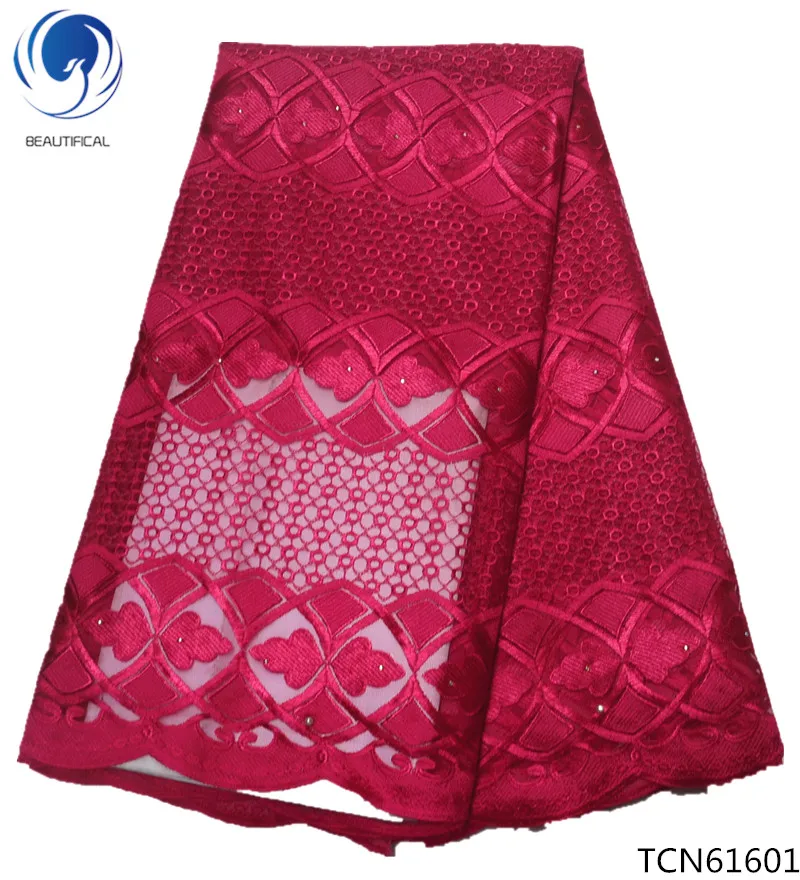 

BEAUTIFICAL Embroidery Net Lace Fabric For dress Cloth African French Tulle Lace For Wedding Garment 5yards/lot TCN616