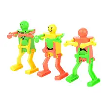 Hot Selling New Classic Funny Wind Up Toys Children Kids Plastic Clockwork Spring Dancing Robot Toy Gifts Random Color