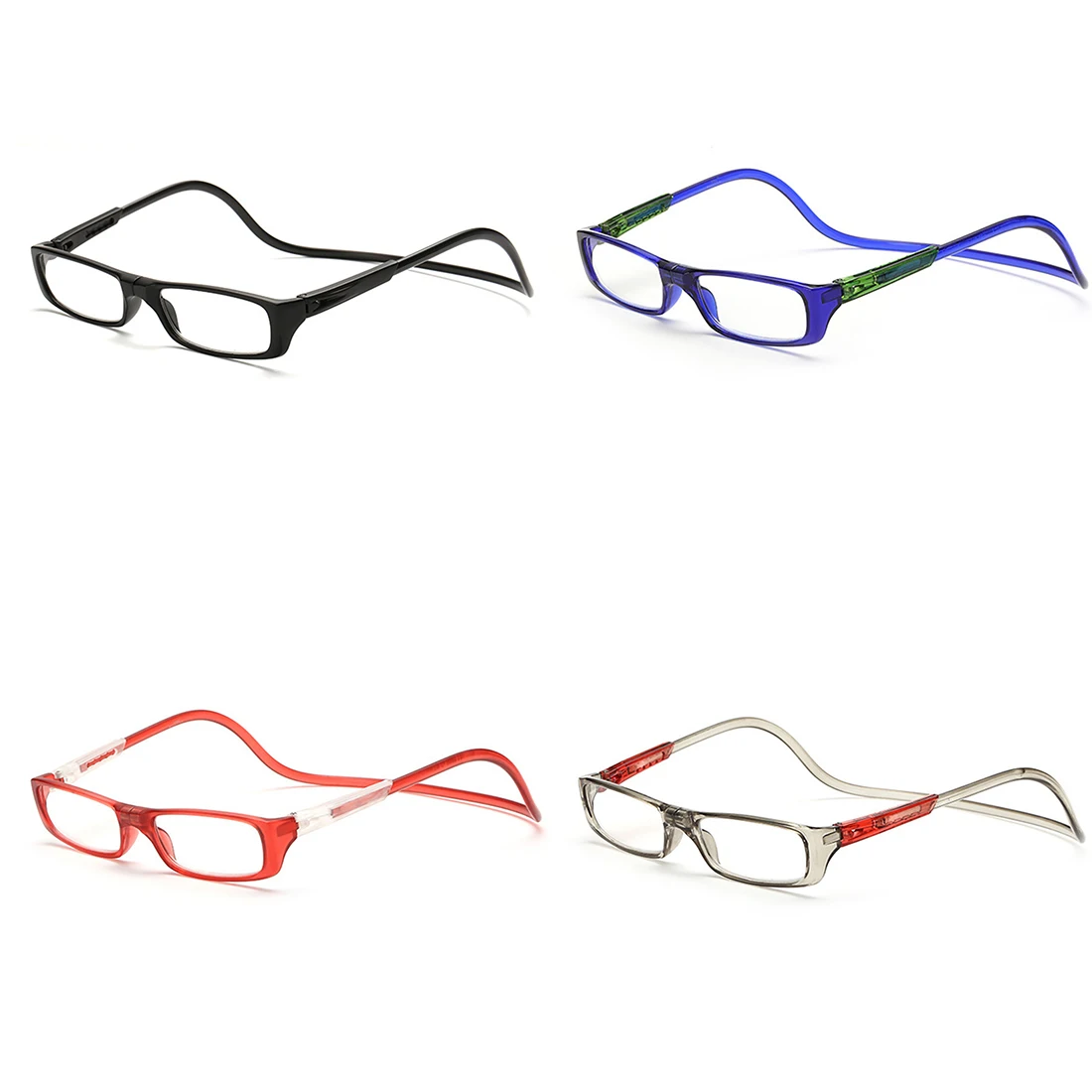 

150/200/250/300 Degree Glasses Magnifiers Ultralight Presbyopic Glasses Portable Collapsible Reading Glasses
