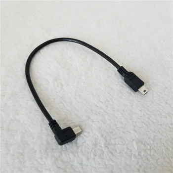 

Mini USB 90 Degree Right Angle to Mini USB Data Cable 5Pin Adapter Extension Wire for Camera Android Phone Black 25cm