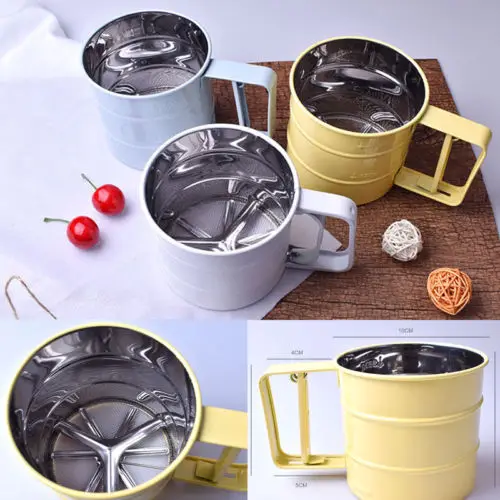 

UK New Stainless Steel Baking Icing Sugar Flour Sifter Sieve Powder Strainer