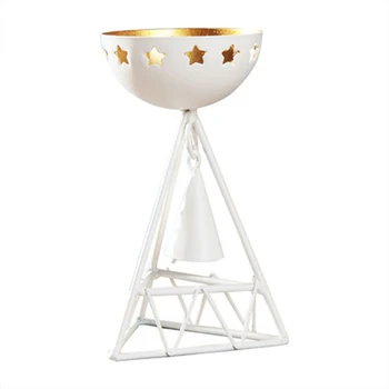 

Modern Geometric Candle Holder Metal Lantern Romantic Large Candle Holder Iron Candel Weeding Decoration For Weddings 50ZT0040