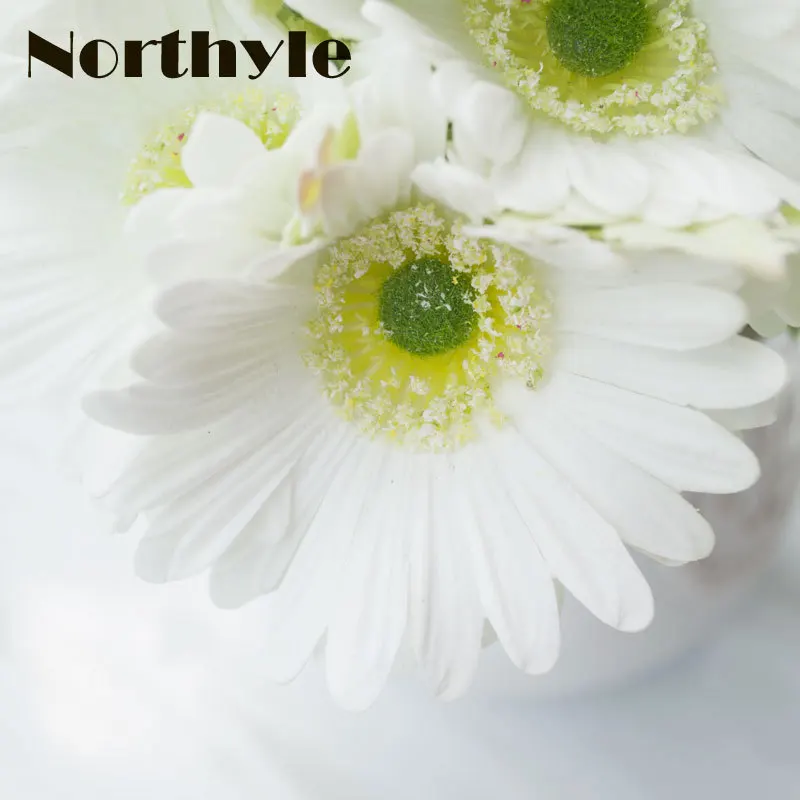 Northyle искусственный Гербера Настоящее сенсорный поддельные Дейзи Букет Главная