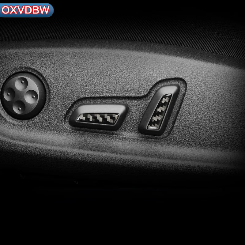 

for Audi a4 b9 RS4 S4 accessories Interior Trim Carbon Fiber Seat adjustment control panel decoration 2016-2019 Car styling