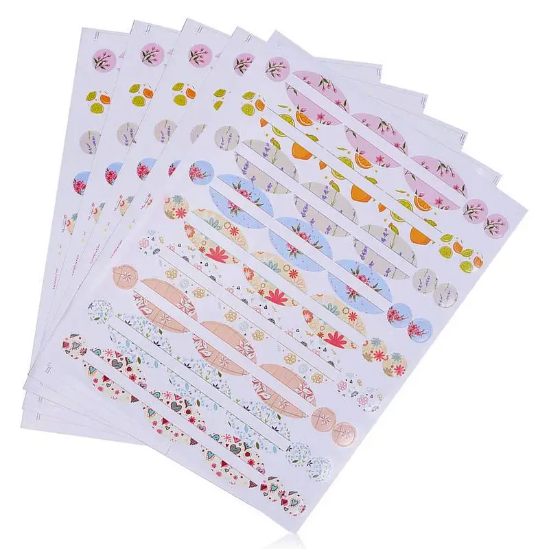 

5PCS Essential Oil Bottle Sticker Cosmetics Self-Adhesive Perfume Bottle Color Label Adhesive Labels Supplies Name Label Tags