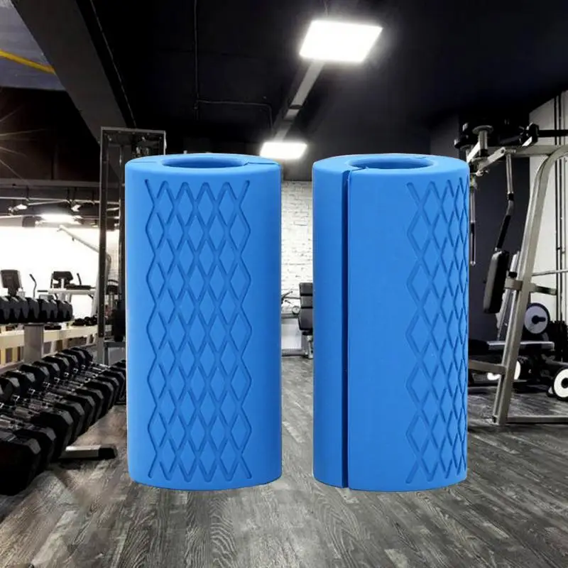 

1 Pair Barbell Grips Dumbbell Kettlebell Fat Grip Thick Bar Handles Pull Up Weightlifting Support Anti-Slip Protect Pad
