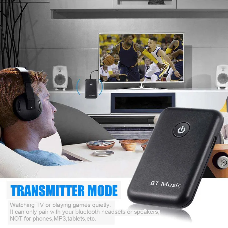 VAORLO 2 в 1 Bluetooth передатчик приемник для ТВ и автомобиля 4,2 беспроводной Bluetooth адаптер 3,5 мм AUX аудио стерео музыкальный приемник