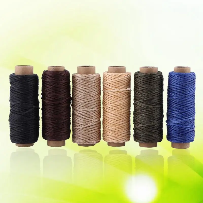 New 1pc Waxed Sewing Thread for Leather Shoes Hand Stitching Crafts