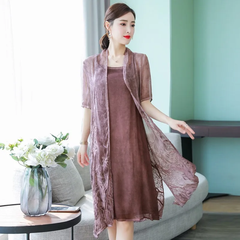 

Woman Dresses 2019 Spring Summer Women Half Sleeve O Neck Party Wear Casual A-line Embroidery Dress Plus Size S-3XL