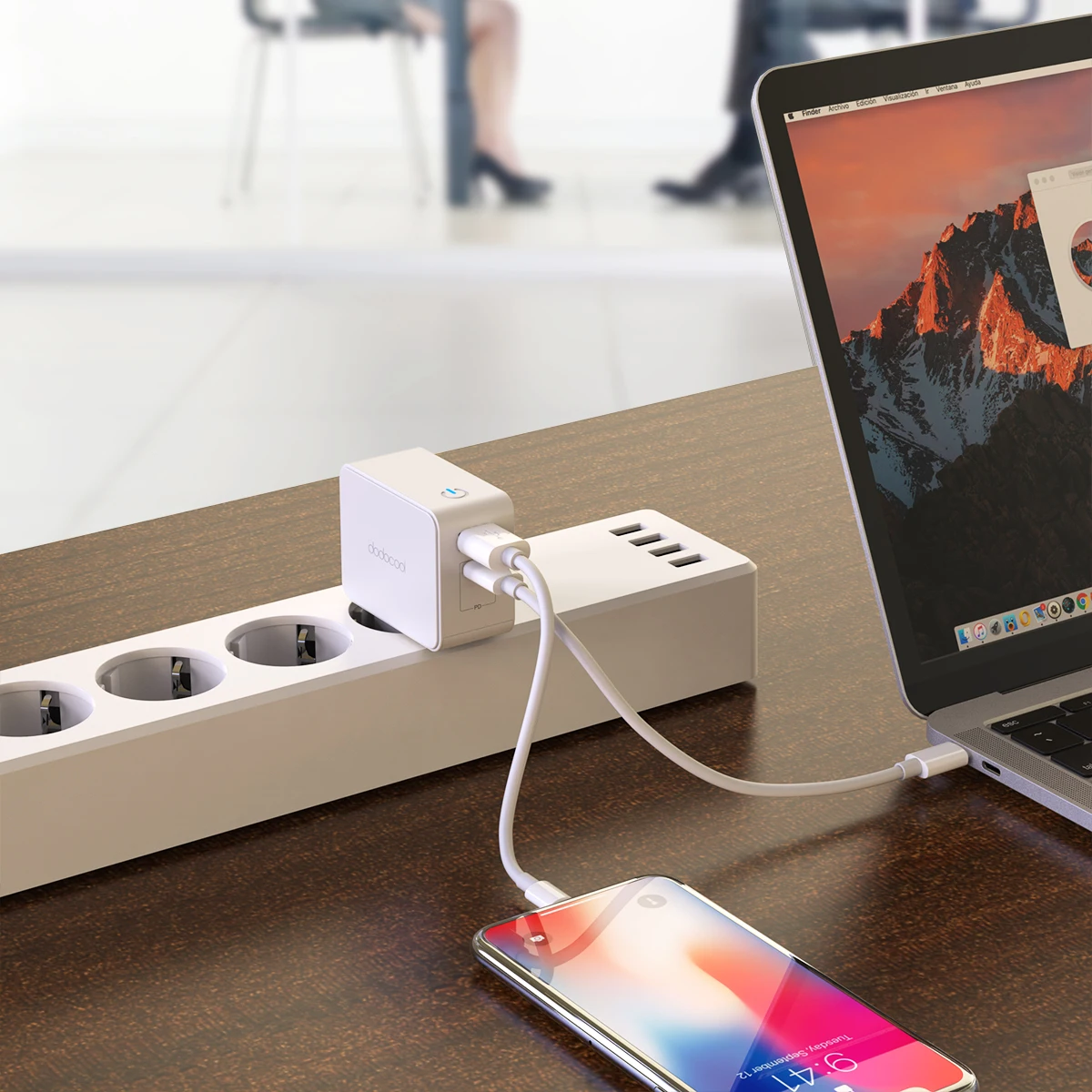 Dodocool 30 Вт usb type-C зарядное устройство для iPad Pro/iPhone X/XS/XR samsung Быстрая зарядка для мобильных телефонов Быстрая зарядка PD зарядное устройство