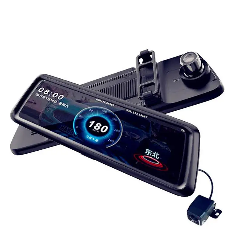 

M10 Streaming Media Driving Recorder 10 Inch Full Screen Smart Rearview Mirror HD Telescopic Lens Double Recording Dashcam