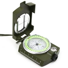 Портативный профессиональный военный компас из цинкового сплава высококачественный военный Lensatic точный Компас для пеших прогулок кемпинга