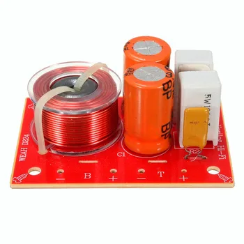 

LEORY weah-D224 Speaker Frequency Divider 2 Way Treble Bass Bookshelf Speaker Sound Stereo Crossover Module