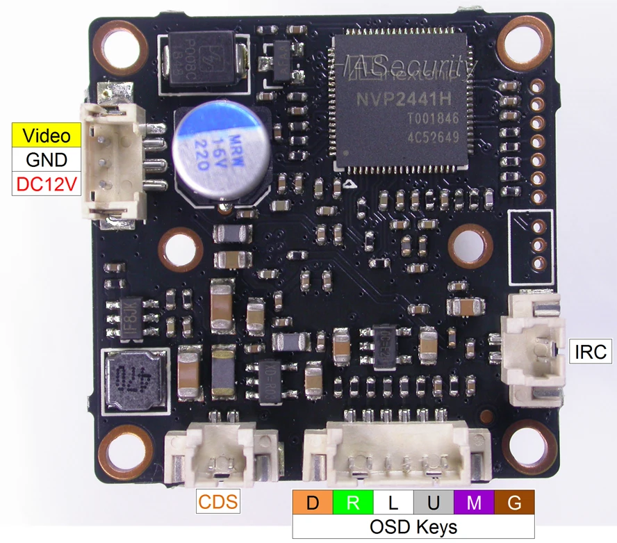 32x32 мм AHD-H(1080 P) 1/2. " sony Exmor CMOS IMX291+ NVP2441 плата модуля камеры видеонаблюдения с OSD кабелем+ 1080P Лен+ IRC(UTC