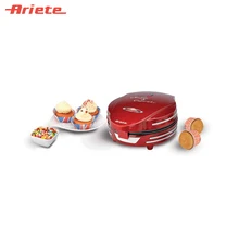 Маффинница Ariete 188 Muffin, цвет красный, мощность 700 Ватт, индикатор готовности к работе, система блокировки, антипригарное покрытие