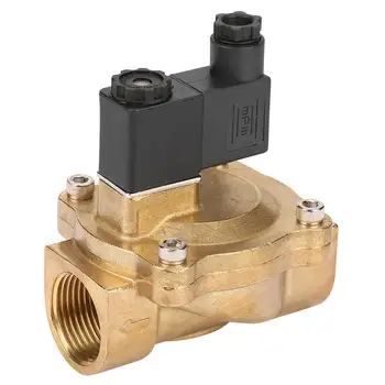 

G1" Solenoid Valve Two-port Two-position Electric Valve Operated N/CSolenoid Valve for Air Oil Water valvula solenoide