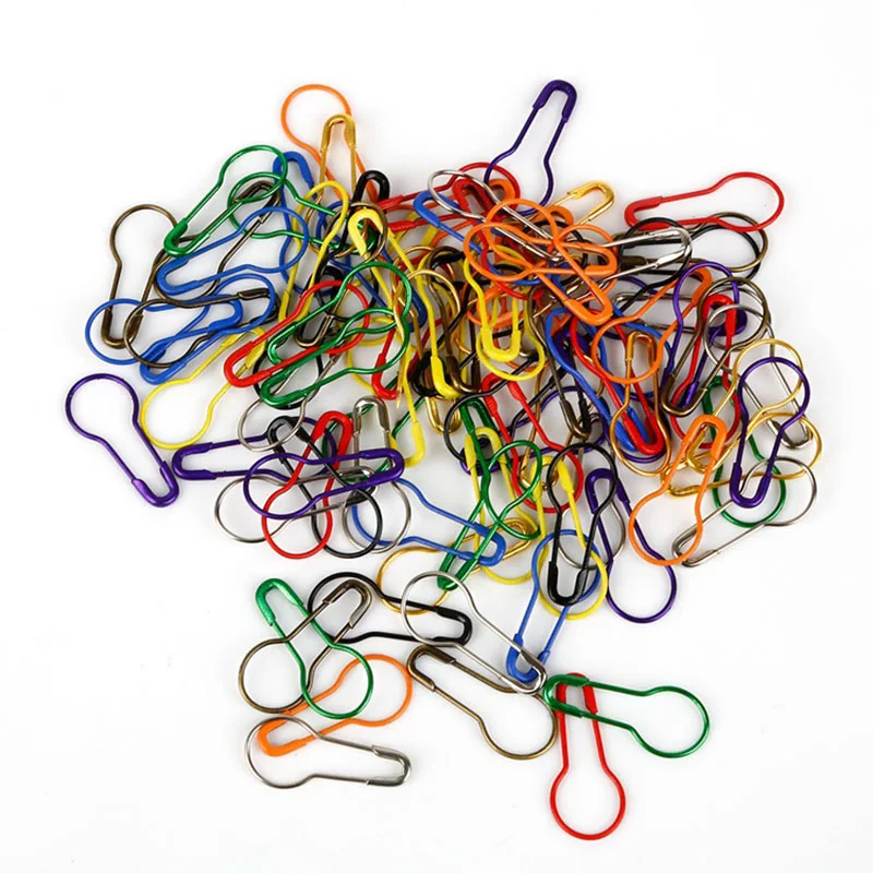 

100x Knitting Weave Crochet Locking Stitch Markers Holder Needle Clip Craft Set