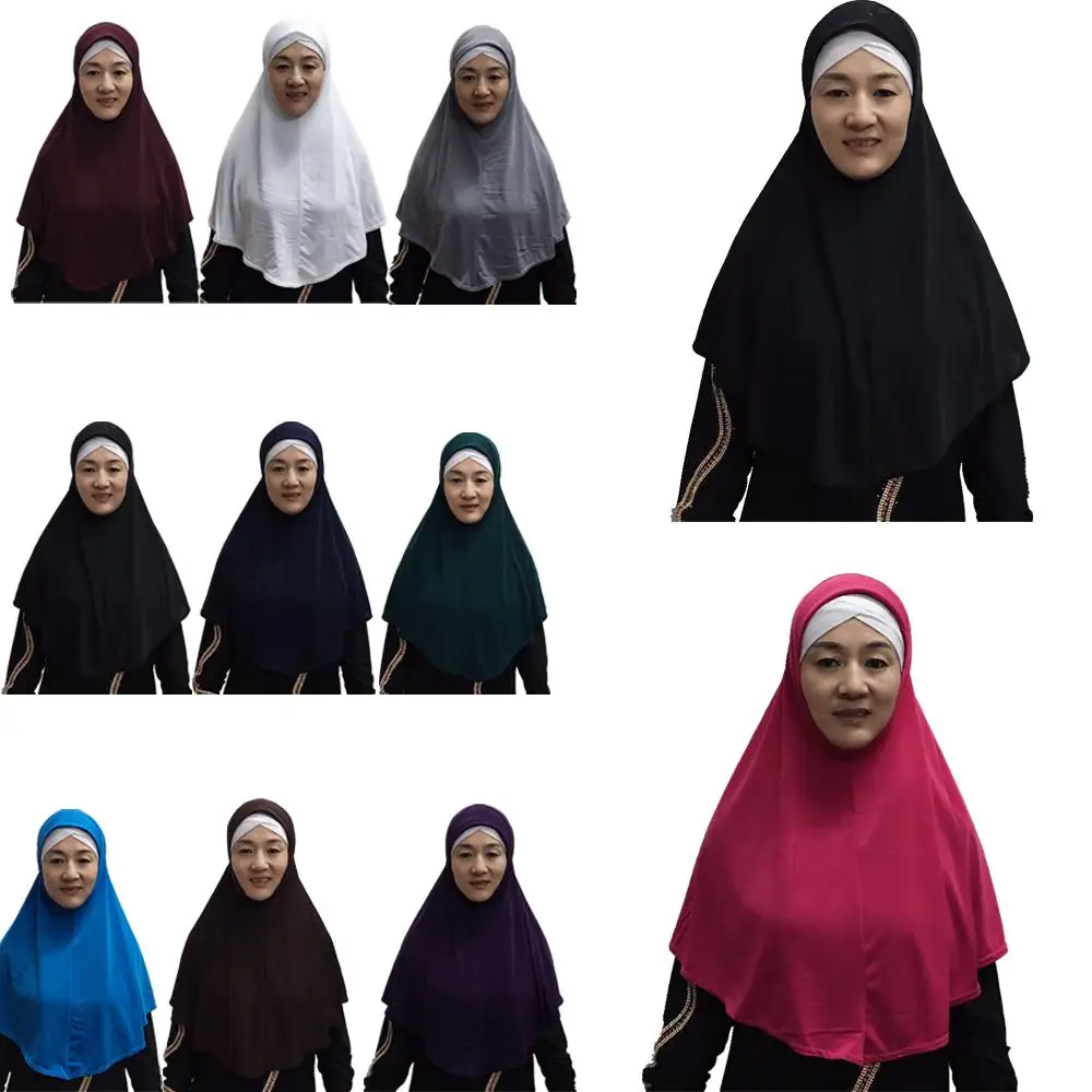 

Muslim Women Headscarf Hijab Islamic Turban Shawl Bandanas Prayer Cap Cover Up