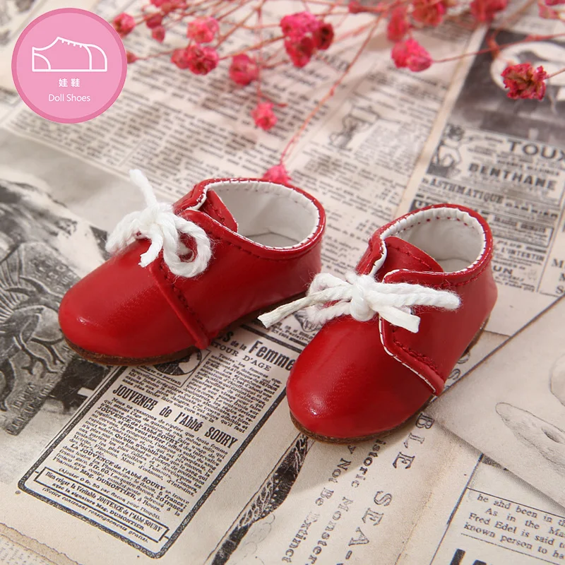 BJD обувь 1/6 кожа белый черный красный хаки для кукол YOSD BJD WX6-33 длина 4,6 см ширина 2 см аксессуары для кукол