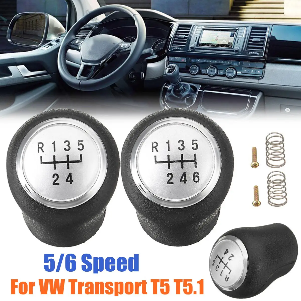 

5 Speed 6 Speed Gear Shift Knob for Volkswagen VW Transport T5 T5.1
