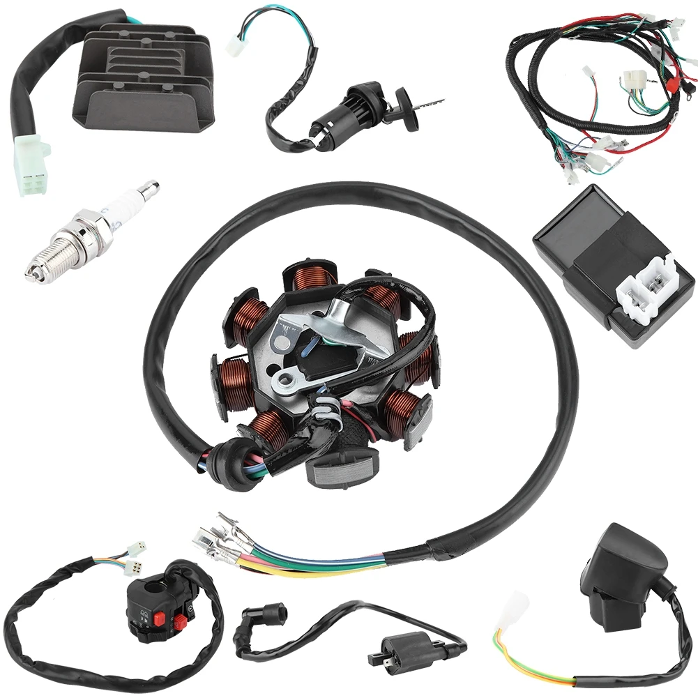 

Electric Wiring Harness Kit Relay Rectifier Magneto Stator Motorcycle Accessories for CG150cc 200cc 250cc