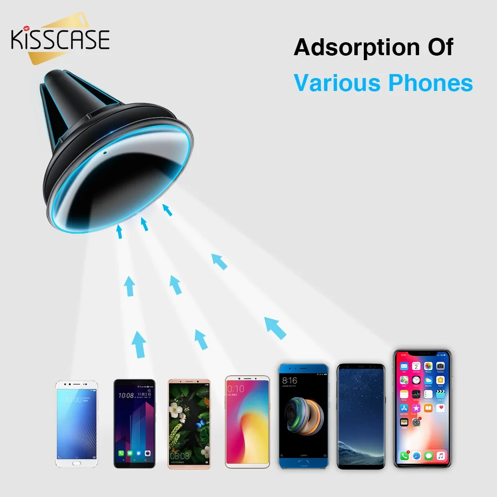 Автомобильный держатель для телефона KISSCASE iPhone 6S 7 8X10 с креплением на