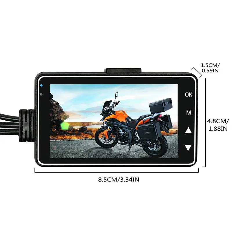 KY MT18 камера мотоцикла DVR мотор Dash Cam со специальным двухдорожным передним