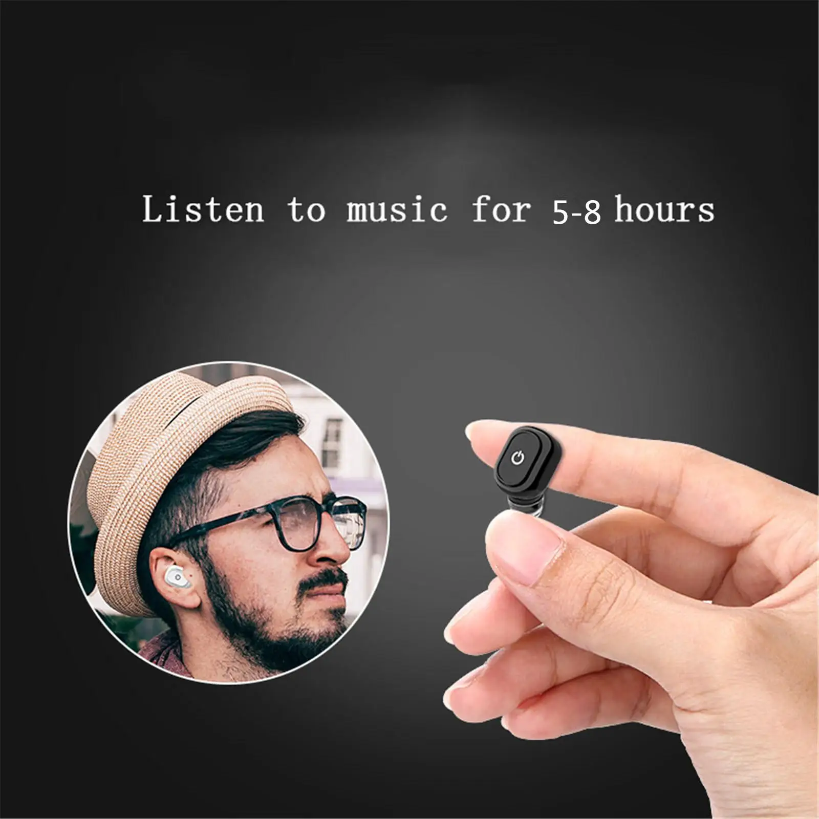 Mini Wireless Earphone Bluetooth Earbud In Ear Earpiece Handsfree Calling with Mic for Samsung S10 S10 S9 S8 iPhone XS XR X