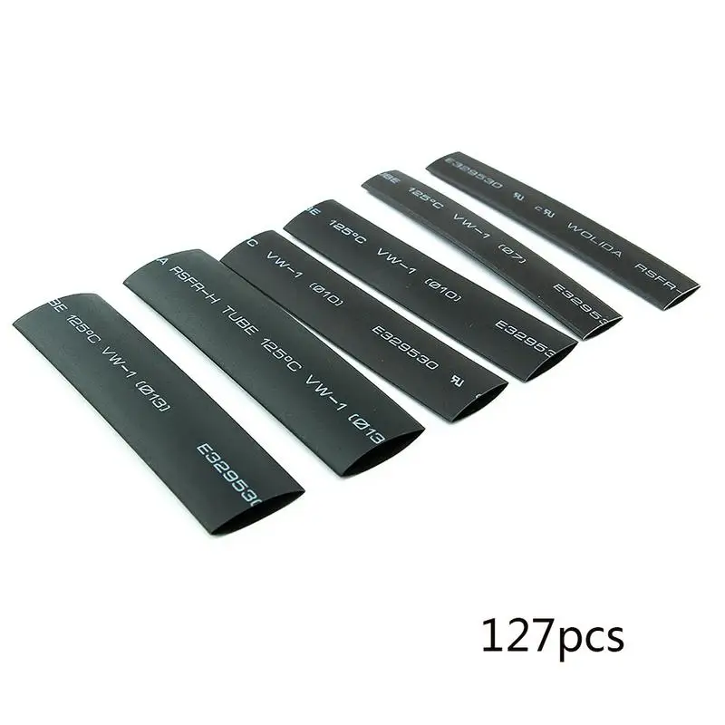 

2019 New Car Repair Tools Heat Shrinkable Environmental Protection Casing 127pcsA Black