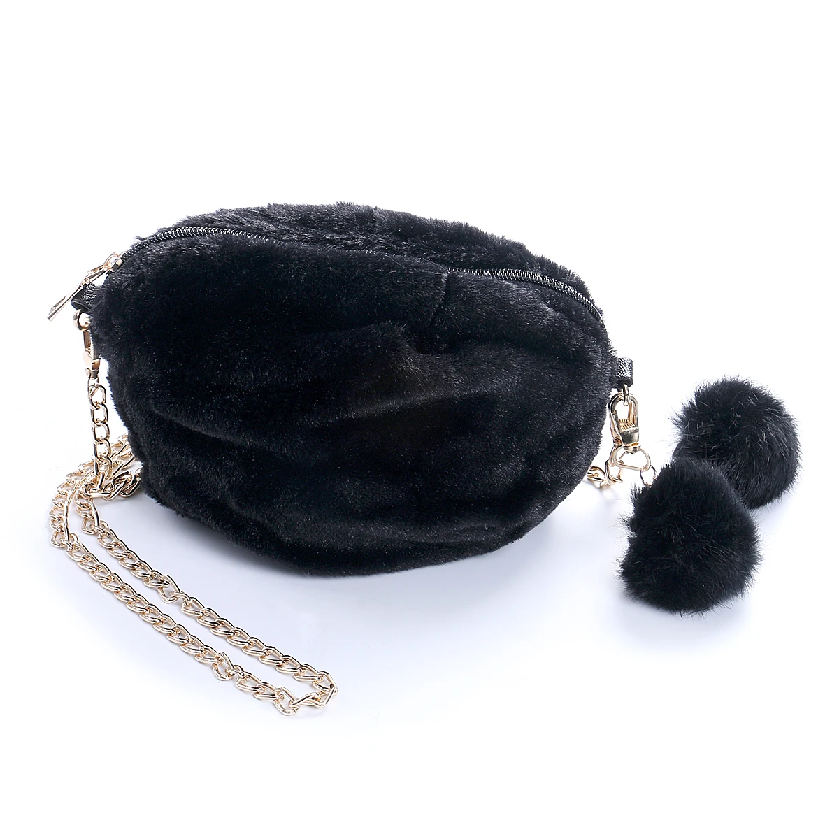 

2019 Spring New Fashion Women Lady Shoulder Bag Messenger Cross Body Wallets Fur Cute Purse