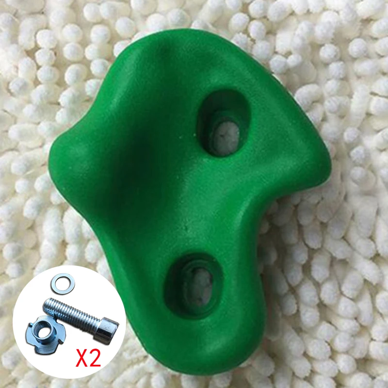 

DIY Kid UV plastic Rock Wall Climbing Hand Holds with Hardware Screw multi-color