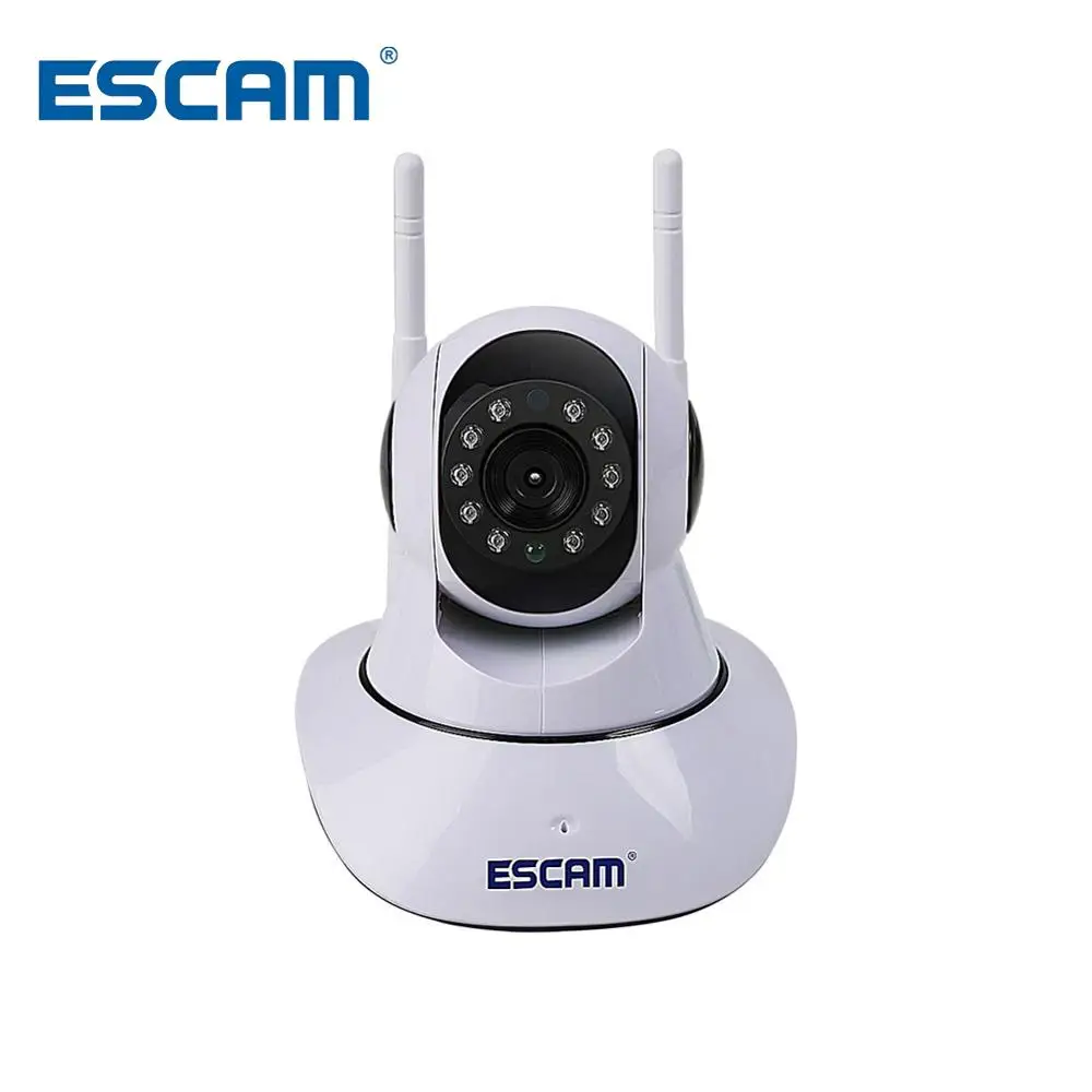 ESCAM G02 двойная антенна Wi-Fi IP Камера HD 720P телеметрией ИК Ночное видение Поворотная