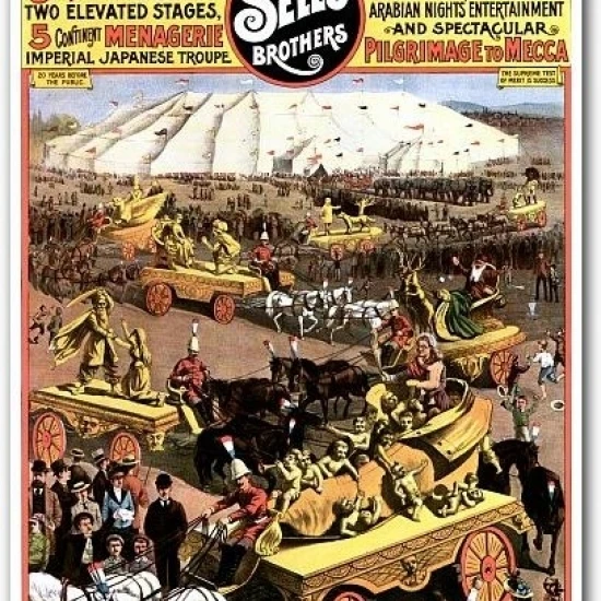 Arabian Nights' Moorish Caravan Circus Poster Print (36 x 54) | Дом и сад