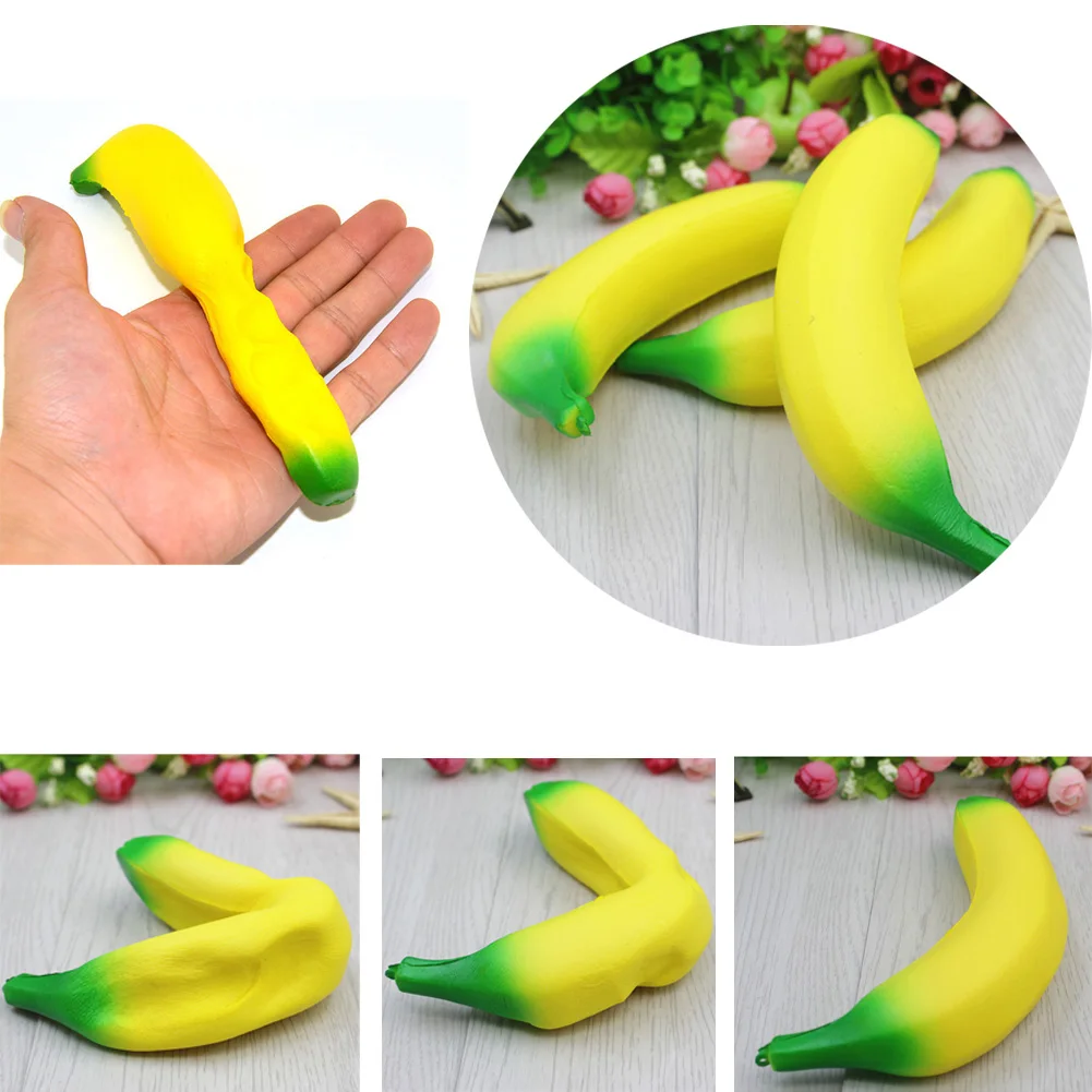 Squeeze Jumbo при стрессе тянущаяся мягкие банановый крем ароматизированный медленно