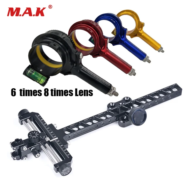  US $66.49 Compound Competition Aiming Head with Composite Sight Times Time Lens Frame Archery
