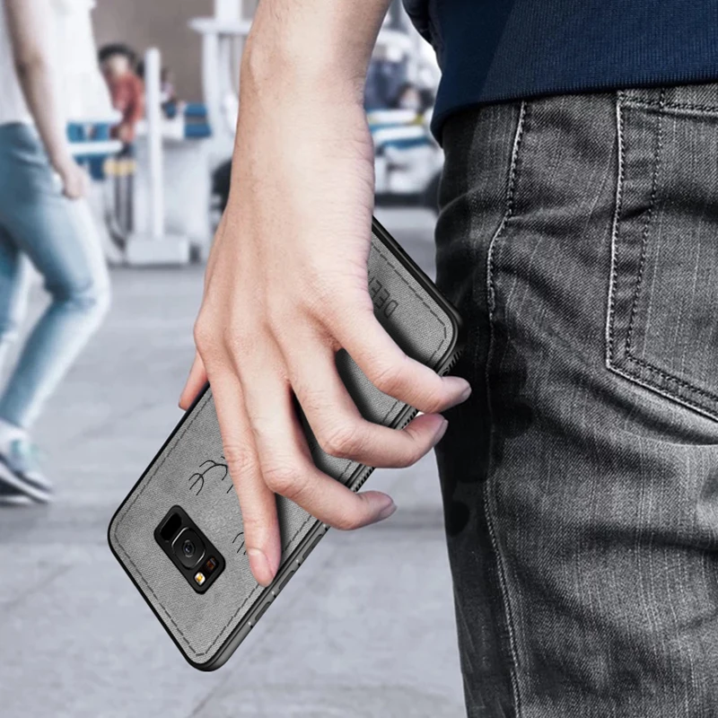 Роскошные чехлы для телефонов Samsung Galaxy S7 Edge тканевый чехол из кожи с оленем мягкий
