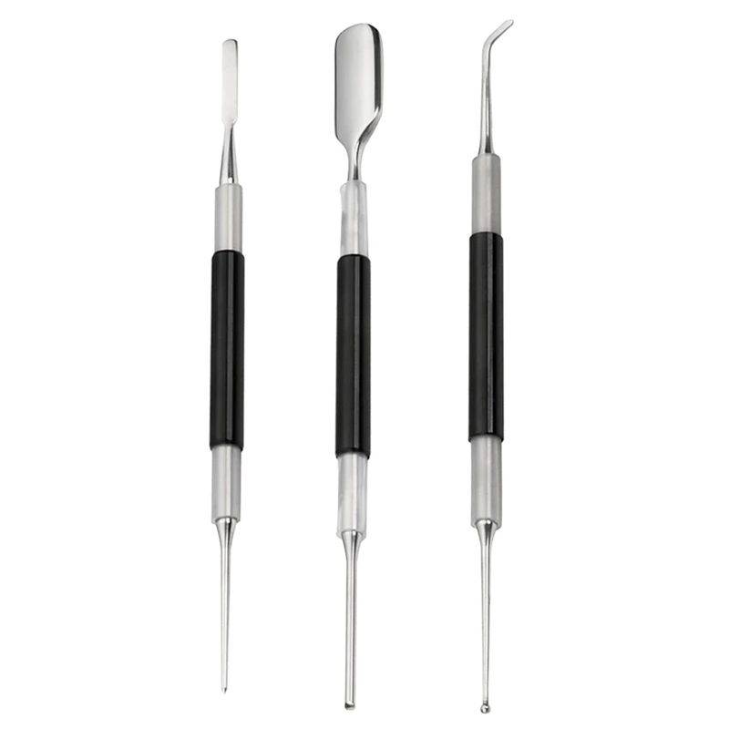 

3 Pcs Bright Stainless Steel Professional Coffee Art Pen Barista Tool For Cappuccino Latte Espresso Decorating -10x210mm