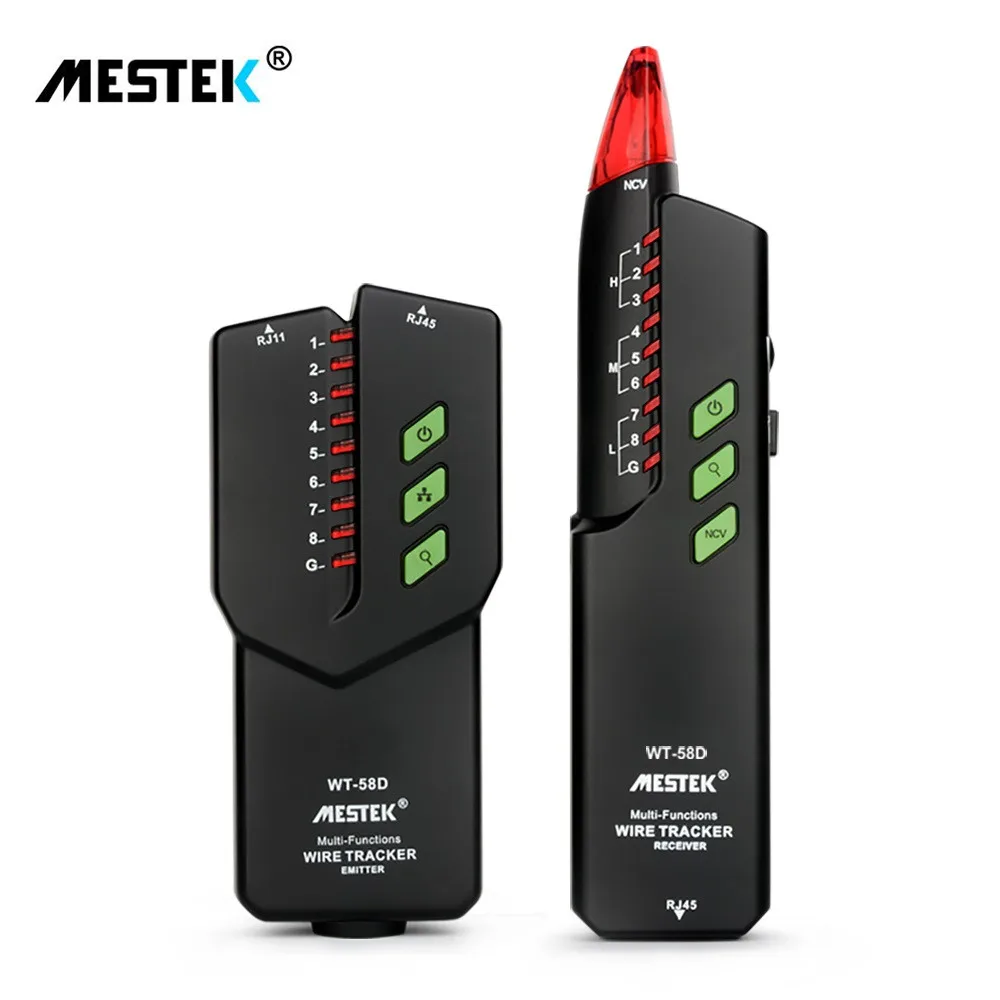 

MESTEK RJ11 RJ45 No Interference Telephone Wire Tracker Tracer Toner Ethernet Lan Network Cable Tester NVC Detector Line Finder