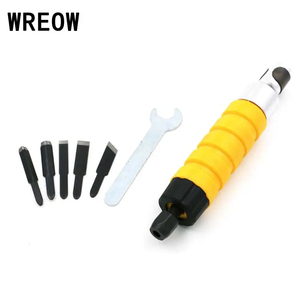 Electric Wood Chisel Carving Blades Tool Set with Tips Flexible Flex Shaft Hammer Wrench Chuck Attachment for Woodworking tools