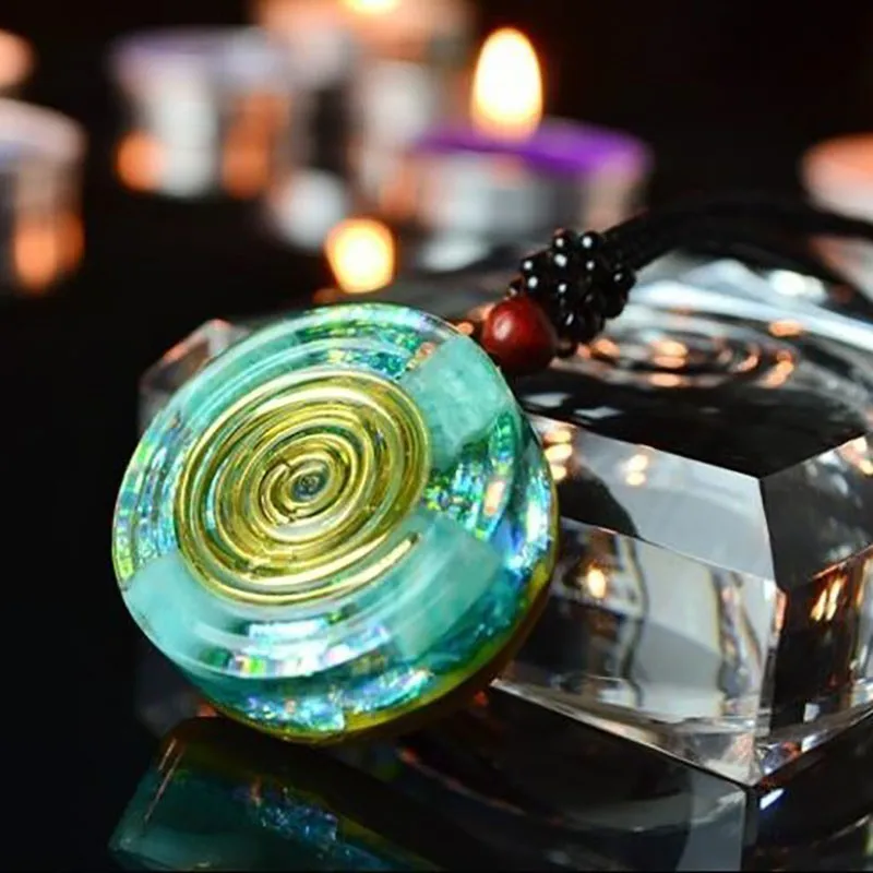 Элитный оргонит Aura Crystal натуральный кулон энергия радиации Кристалл ювелирные