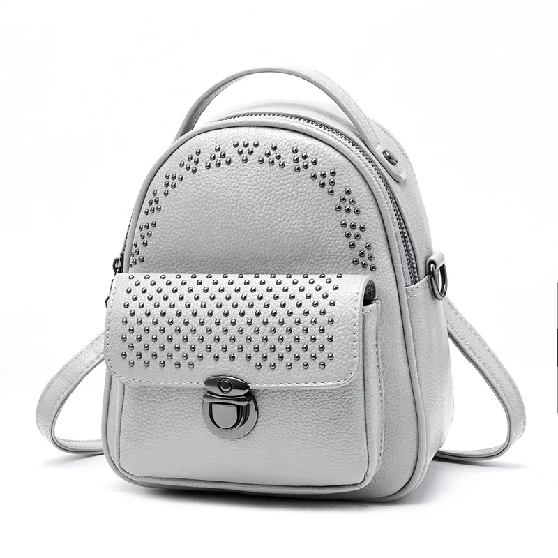 

Witfox Shoulder Bag Mini Messenger Bag Multifunction Women Rivet Students College Style Transparent Luxury Messenger Bags