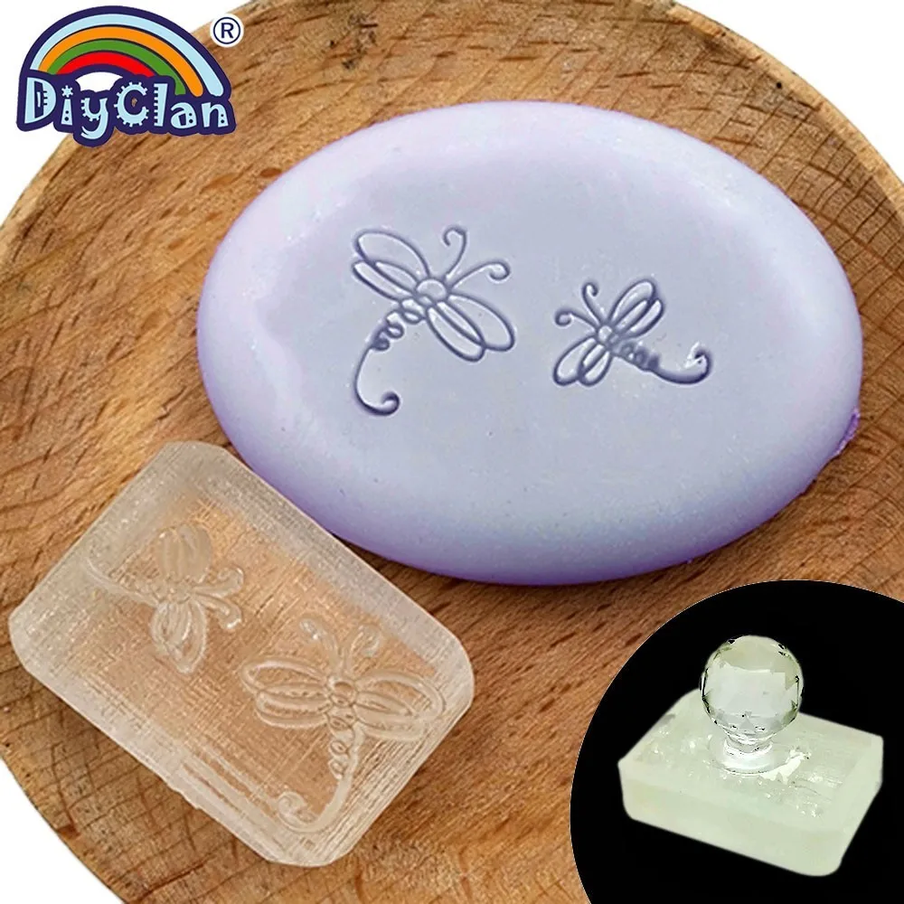 Штамповка для мыла Dragonfly Z0013HD индивидуальная форма Мини Diy логотипы органические