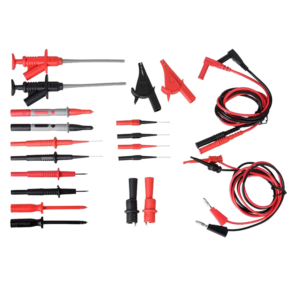 

1PC Test Leads Kit Wires Cables Electrical Replaceable Probe Alligator Clips Insulated Test Clip Flexible Clip for Automotive