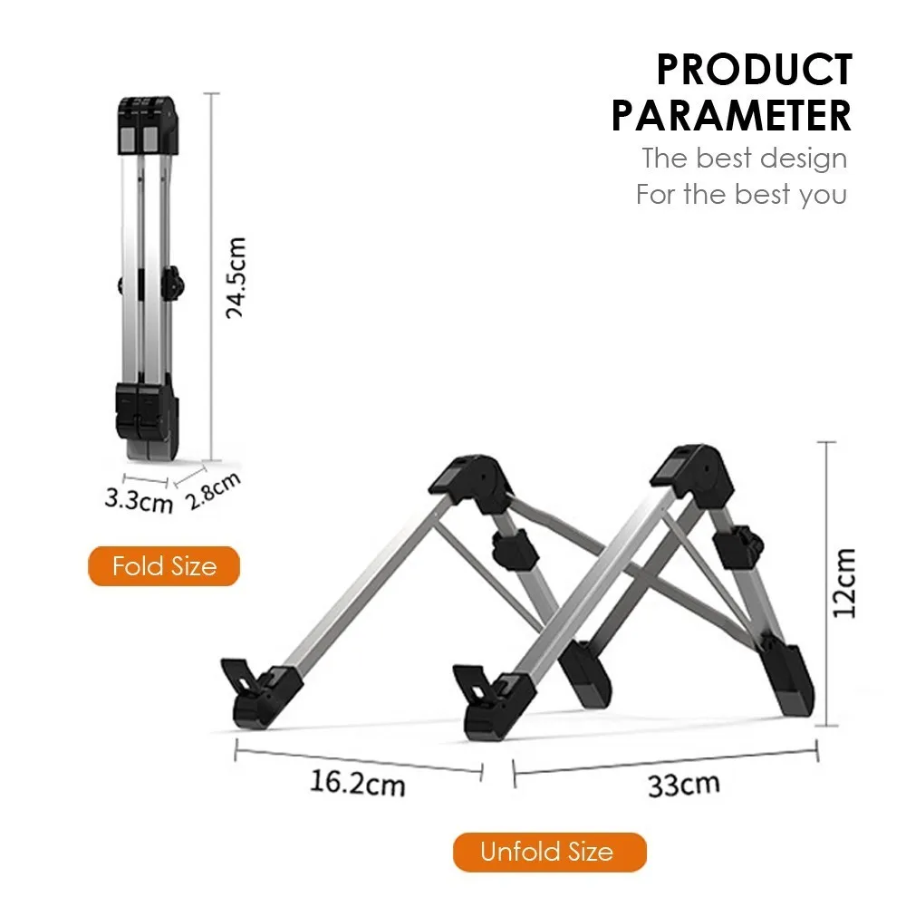 Складная подставка для ноутбука из алюминиевого сплава, Настольная Регулируемая подставка для ноутбука, настольная подставка для ноутбука Macbook Pro Air