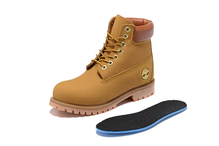 timberland boots with metal logo