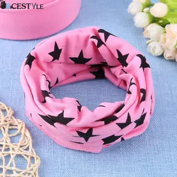

JOCESTYLE Baby Girl Boy Kids Star Print Infant Children Collar Scarf O Ring Neckerchief Bibs Burp Cloths for 0-3Years Kids