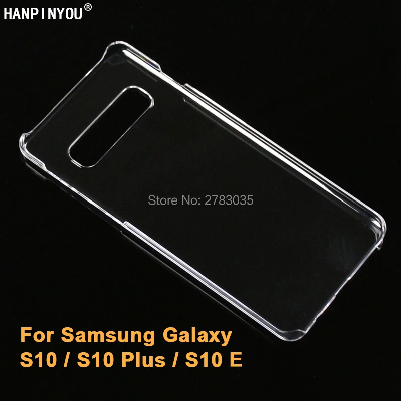 

For Samsung Galaxy S10 / S10 E / Plus Glossy Snap Phone Case Crystal Invisible Hard PC Cover Clear Protect Back Shell