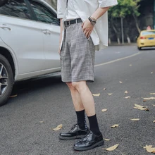 M мужские брюки летние новые дикие повседневные Пять Брюки популярно среди молодежи базовые цветные пять очков клетчатые шорты Повседневная мужская одежда