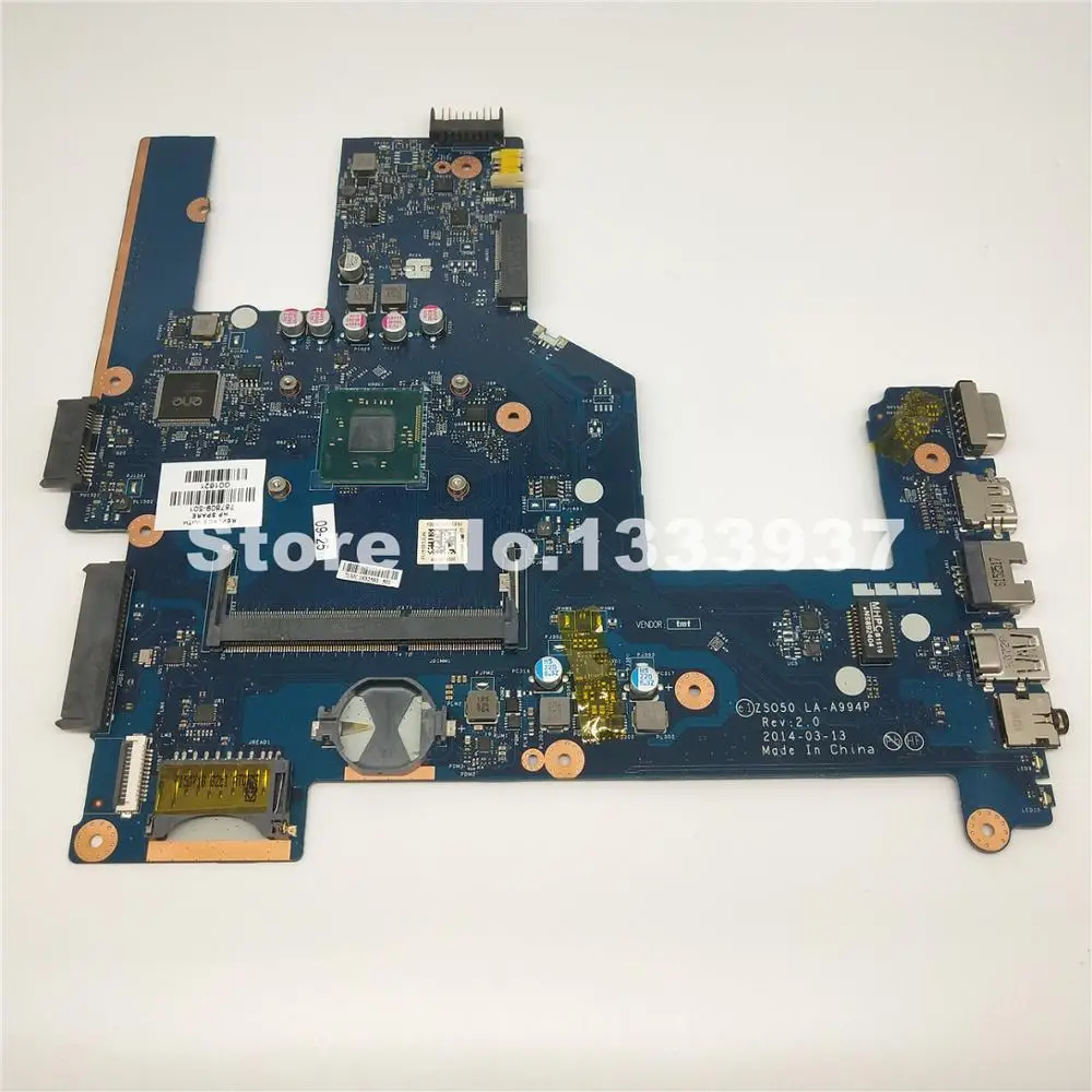 Материнская плата 787809 501 для ноутбука HP 15 R 250 G3 256 15r материнская N3540 SR1YW ZS050 LA A994P 001