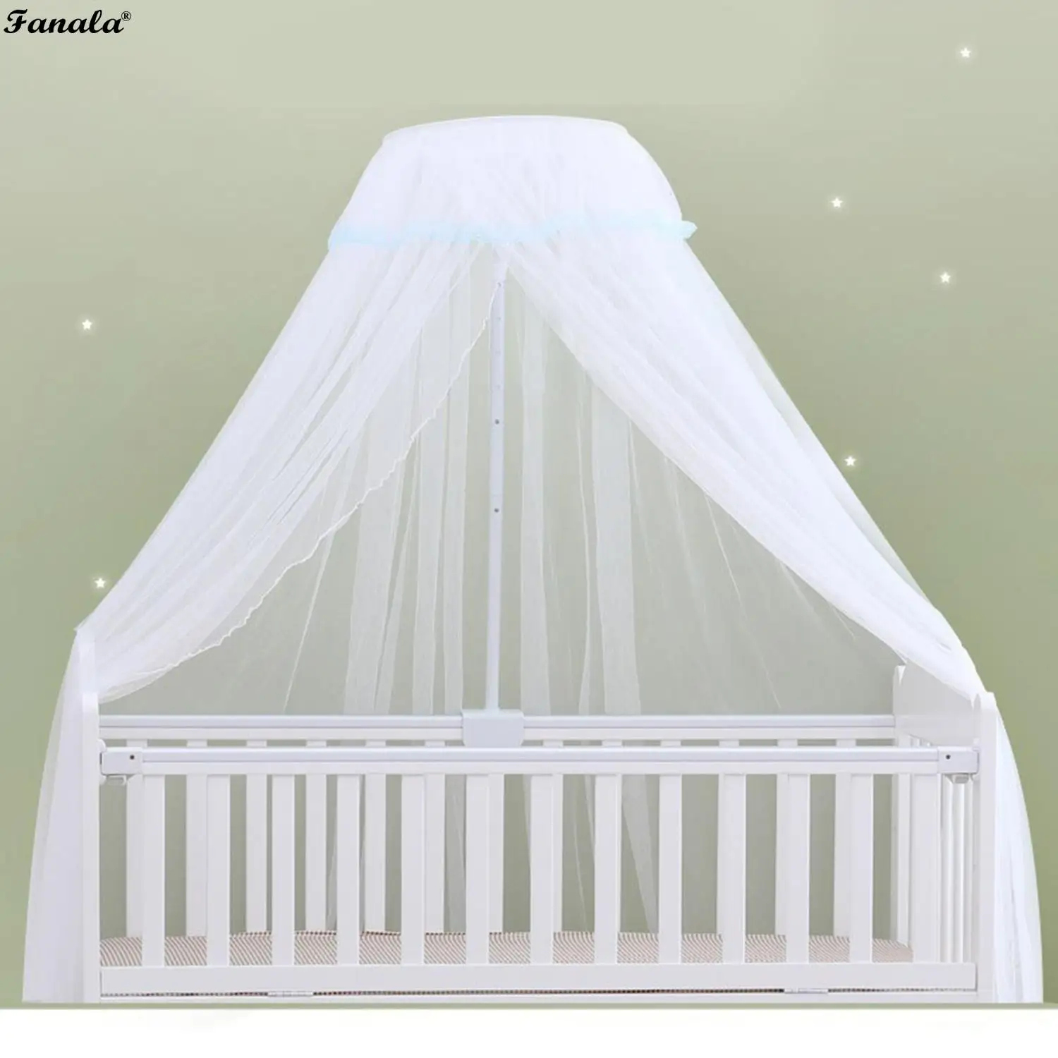 

Baby Crib Bed Mosquito Net Summer Mesh Dome Bedroom Curtains Nets Newborn Infants Canopy Kids Children Bed Supplies White Solid